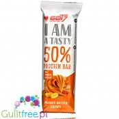 Got7 I am Tasty 50% Protein Bar Peanut Butter Crisp - HIPERproteinowyz masłem orzechowym chrupkami