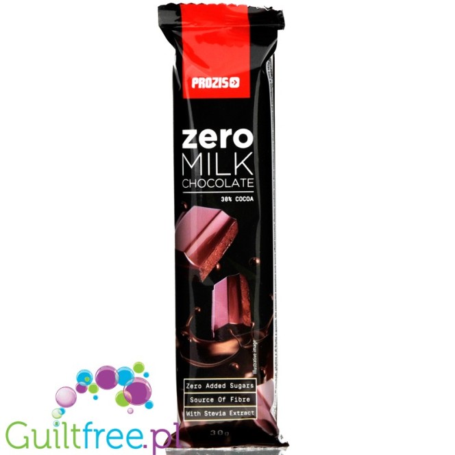 Prozis Zero Milk Chocolate - mleczna czekolada bez dodatku cukru