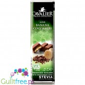 Cavalier Stevia mleczna czekoladka z nadzieniem bananowym i palonym kakaowcem bez dodatku cukru