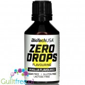BiotechUSA Zero Drops Vanilla - słodkie kropelki smakowe bez kalorii (Wanilia)