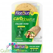 Flatout CarbDown Italian Herb wrapsy 60kcal & 8g węglowodanów