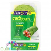 Flatout® CarbDown Spinach - keto wrapy szpinakowe 60kcal & 7g węglowodanów