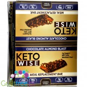 Healthsmart Keto Wise Chocolate Almond Blast PUDEŁKO x 12 BATONÓW - ketogeniczny baton