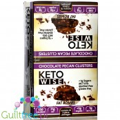 Healthsmart keto Wise Fat Bomb, Chocolate Pecan Clusters BOX x 16 CHOCOLATES