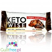 Healthsmart Keto Wise Fat Bomb, Crispy Caramels - keto czekoladki z nadzieniem karmelowym