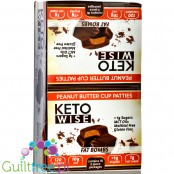 Healthsmart Keto Wise Fat Bomb, Peanut Butter Cup Patties BOX x 16 CHOCOLATES