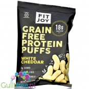 Fitjoy Nutrition Grain Free Protein Puffs, White Cheddar