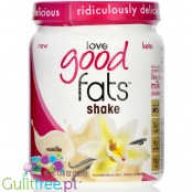 Love Good Fats Shake Vanilla - keto szejk waniliowy z MCT z kokosa, słodzony stewią
