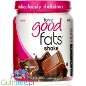 Love Good Fats Shake Chocolate - keto szejk waniliowy z MCT z kokosa, słodzony stewią