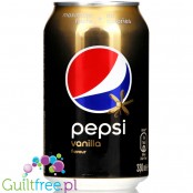Pepsi Max Vanilla zero cukru, bez kalorii, 330ml w puszce