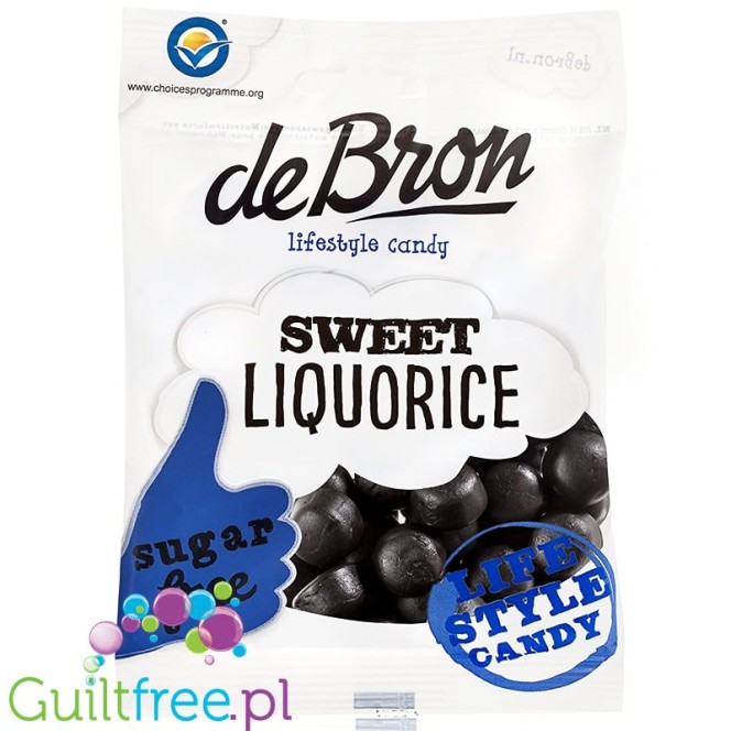 DeBron Sweet Liquorice - słodkie kulki lukrecjowe bez cukru, glutenu i żelatyny
