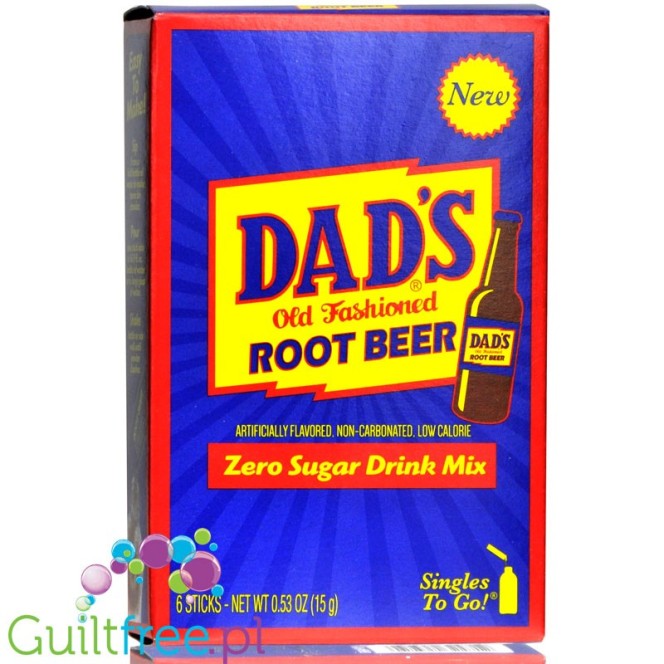 Dad's Root Beer Singles To Go - saszetki bez cukru, napój instant