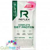 Reflex Nutrition Complete Diet Protein Strawberry & Raspberry - odżywka proteinowa MRP, saszetka, Malina & Truskawka