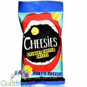 Cheesies Crunchy Goat's Cheese Crunchy Popped Cheese Snack, No Carb, High Protein, Gluten Free, Vegetarian, Keto