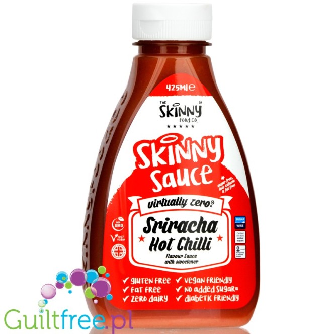 Skinny Food Sriracha Hot Sauce - pikantny sos bez tłuszczu z chilli i pomidorami