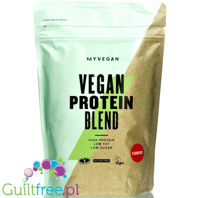 MyProtein Vegan Protein Blend Strawberry - truskawkowa wegańska odżywka białkowa bez soi
