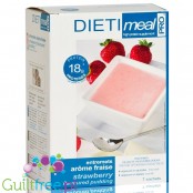 Dieti Meal proteinowy pudding o smaku truskawkowym 18g białka & 2,6g węglowodanów