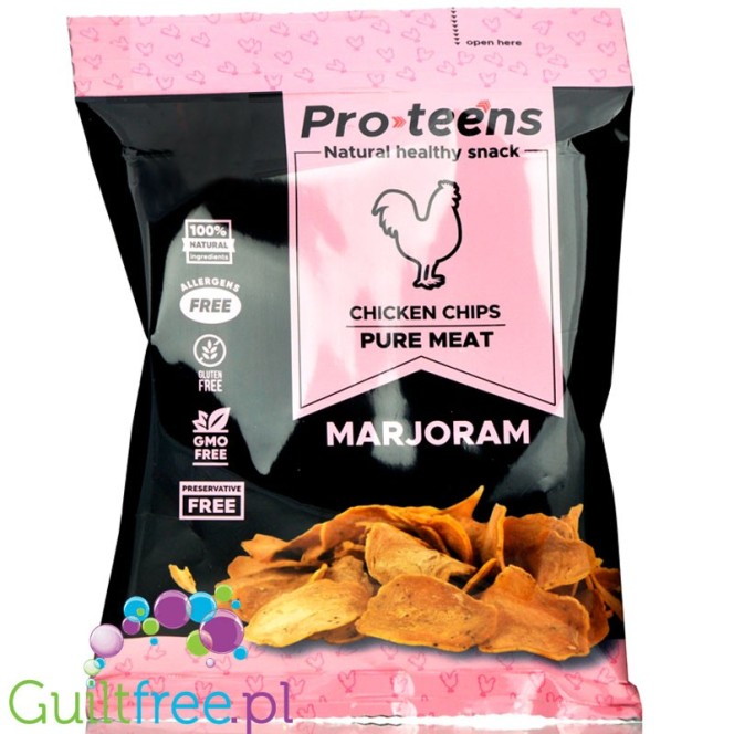 ProTeens Chicken Chips Marjoram chicken breast crisps 78% protein
