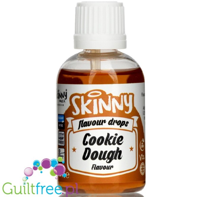 Skinny Food Flavour Drops Cookie Dough - słodkie kropelki smakowe bez kalorii