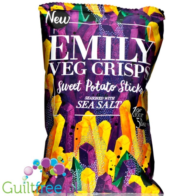 Emily Veg Sticks Sweet Potato & Sea Salt - kolorowe frytki batatowe z solą morską