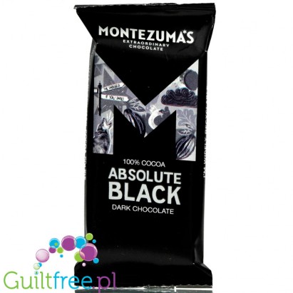 Montezuma's Absolute Black czekolada 100% kakao bez cukru i słodzików 25g