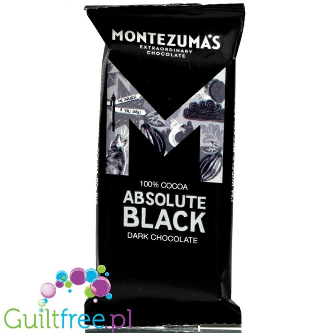 Montezuma's Absolute Black czekolada 100% kakao bez cukru i słodzików 25g