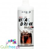 Vital Drink Cola 1L - koncentrat bez cukru z L-karnityną i witaminami