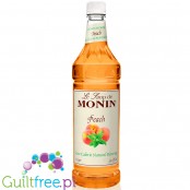 Monin Peach Natural - syrop zero kalorii tylko z naturalnymi słodzikami
