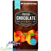 AllNutrition Protein Chocolate Peach - biała czekolada proteinowa 27% białka