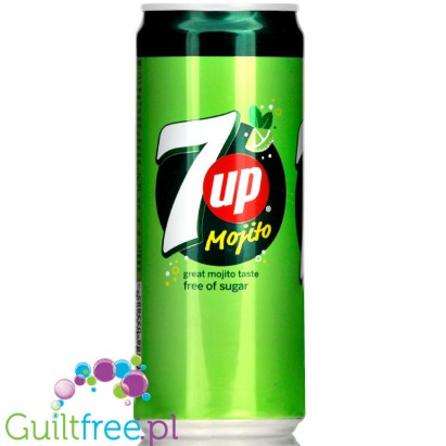 7UP Mojito - napój bez cukru, bez kofeiny, puszka 330ml