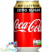 Coca Cola Zero bez kofeiny, 1kcal w puszce 330ml