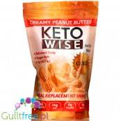 Healthsmart Keto Wise Meal Replacement Shake, Peanut Butter - orzechowy keto koktajl z MCT, zero węglowodanów