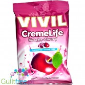 Vivil Cremelife Cherry - cukierki bez cukru Wiśnia & Śmietanka