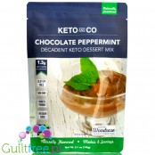 Keto & Co Decadent Keto Dessert, Chocolate Peppermint - mix do czekoladowo-miętowego musu bez cukru