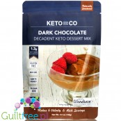 Keto & Co Decadent Keto Dessert, Dark Chocolate - mix do czekoladowego musu bez cukru
