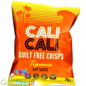 Cali Cali Guilt-Free Crisps Tijuana Hot Sauce - pikantne chrupki ciecierzycowe, niskotłuszczowe