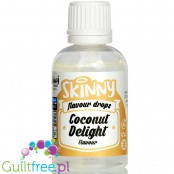 The Skinny Food Co Flavour Drops Coconut Delight 50ml liquid sweetened flavoring drops
