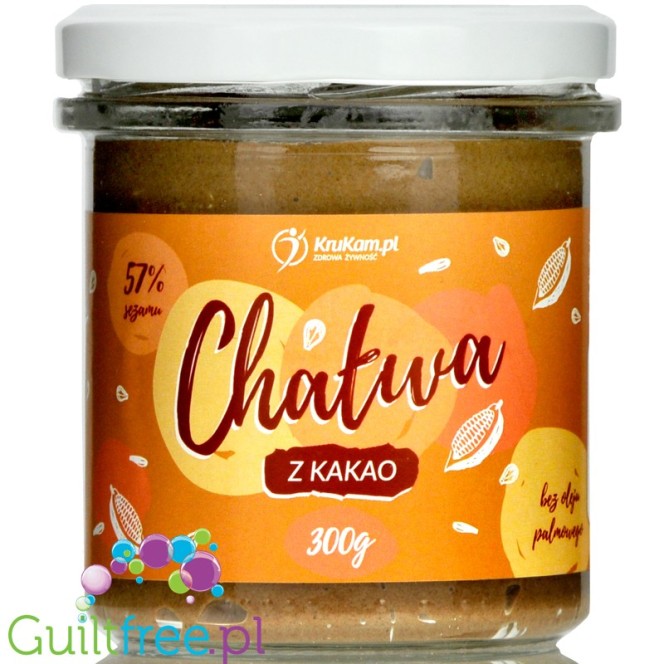 Krukam Turkish Halva with Cocoa without added sugar, sweetened with xylitol