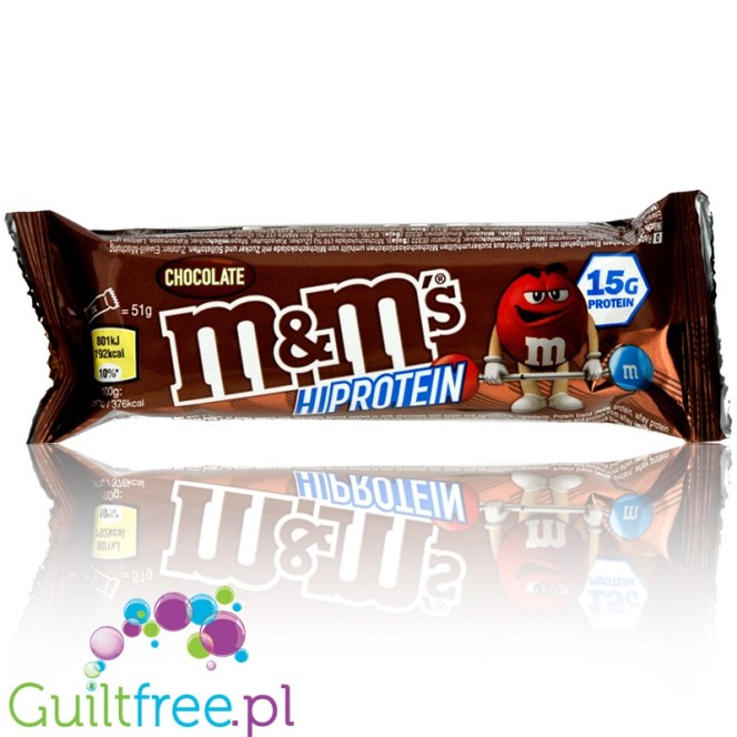 M&M's Protein Bar Chocolate - baton proteinowy z M&Msami 15g białka