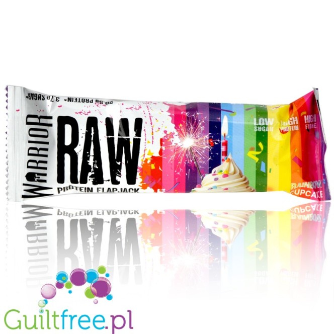Warrior Raw Protein Flapjack Rainbow Cupcake limited edition