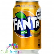 Fanta Piña Zero - ananasowa Fanta bez cukru w puszce, hiszpańska edycja limitowana