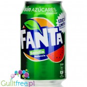 Fanta Sandía Zero - arbuzowa Fanta bez cukru w puszce, hiszpańska edycja limitowana