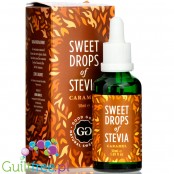 Good Good Sweet Drops of Stevia Caramel, naturalny aromat ze stewią, Karmel