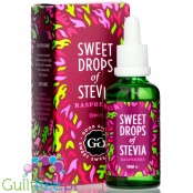 Good Good Sweet Drops of Stevia Raspberry, liquid food flavoring with stevia