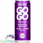 GOGO TROPIC - 100% naturalny napój energetyczny zero kcal ze stewią 105mg kofeiny