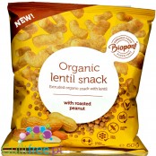 BioPont Lentil Roasted Peanut Snack - ekspandowane chrupki soczewicowe z orzechami ziemnymi