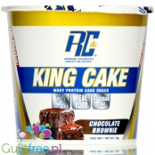 Ronnie Coleman Signature Series King Cake Chocolate Brownie - whey protein cake snack, mug cake instant