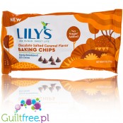 Lily's Sweets Salted Caramel Baking Chips - kropelki czekolady o smaku solonego karmelu bez cukru tylko ze stewią i erytrolem