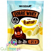 WK Dzik Dobre Whey, odżywka białkowa WPC80 w saszetce, Banan