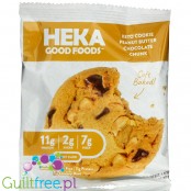 Heka Good Foods Keto Cookie, Peanut Butter Chocolate - keto ciacho 2g węglowodanów netto, 10g białka